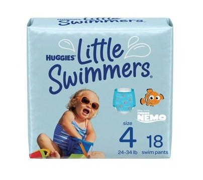 🐠New Manifested Little Swimmers Diaper Lot #4545 - Huggies (36 units)