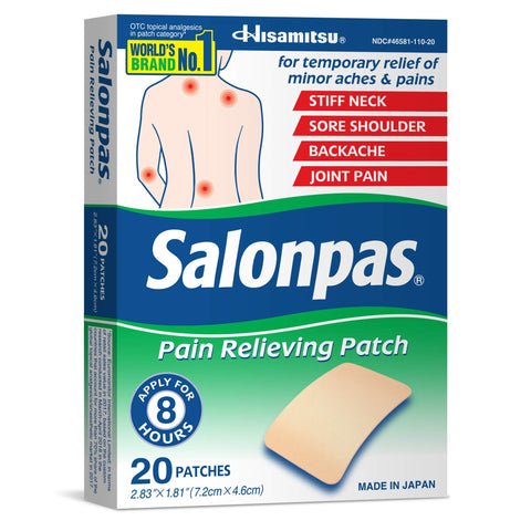 🌟 Salonpas Pain Relief Patches – 20 Count Boxes #5802 (52 units) - Image 1
