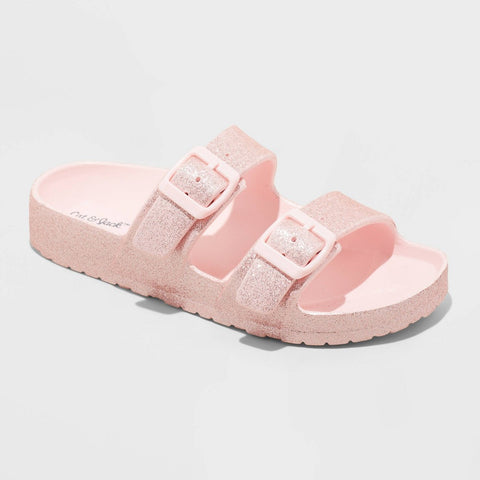 🩴Target Cat & Jack Sparkly Kid Sandals – Mixed Sizes, Manifested & Brand New! #5526 (60 units)