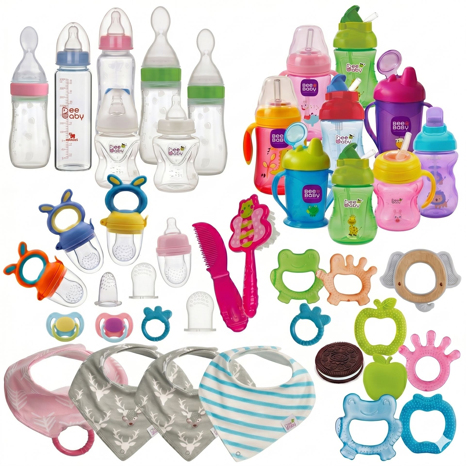 🍼BEEBABY Premium Baby Care Liquidation Lot - Bottles, Teethers, Sippy Cups #6464 (200 units) - Image 1
