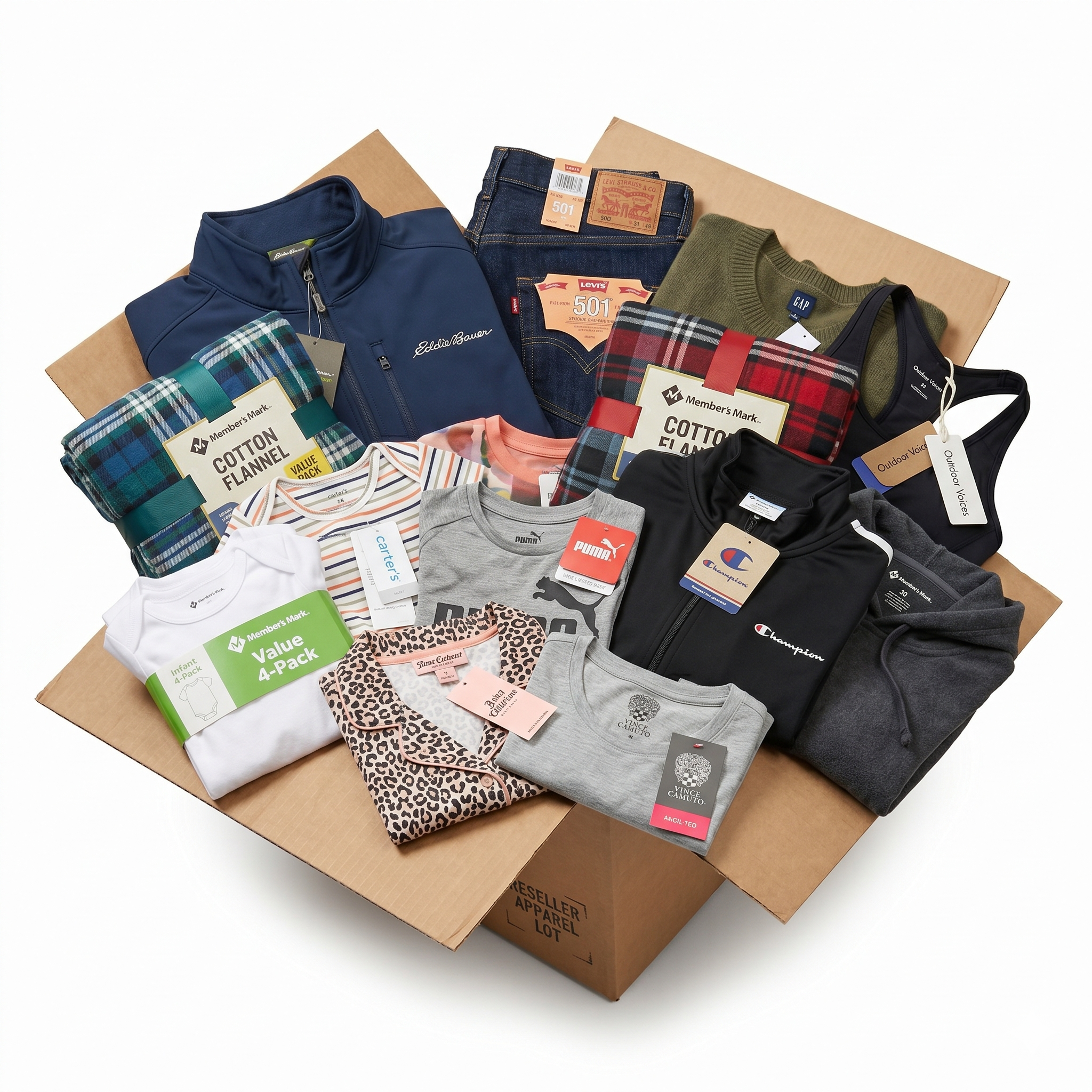 🛍️Sam's Club Clothing Lot: Top Brands, Endless Variety (50 units)