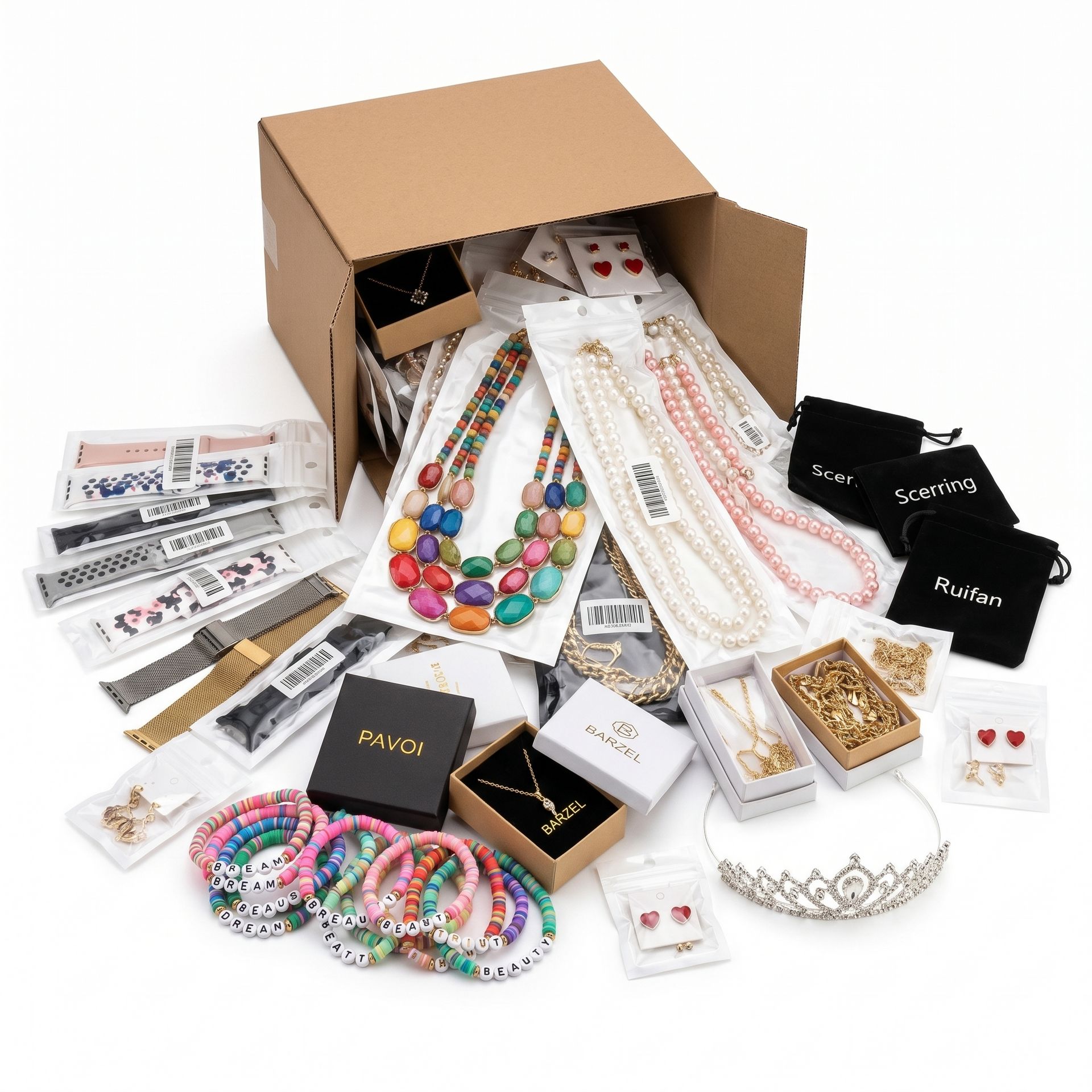 👑Trendy Amazon Jewelry & Accessories - Necklaces, Watch Bands, & Novelty Items (100 units) - Image 6