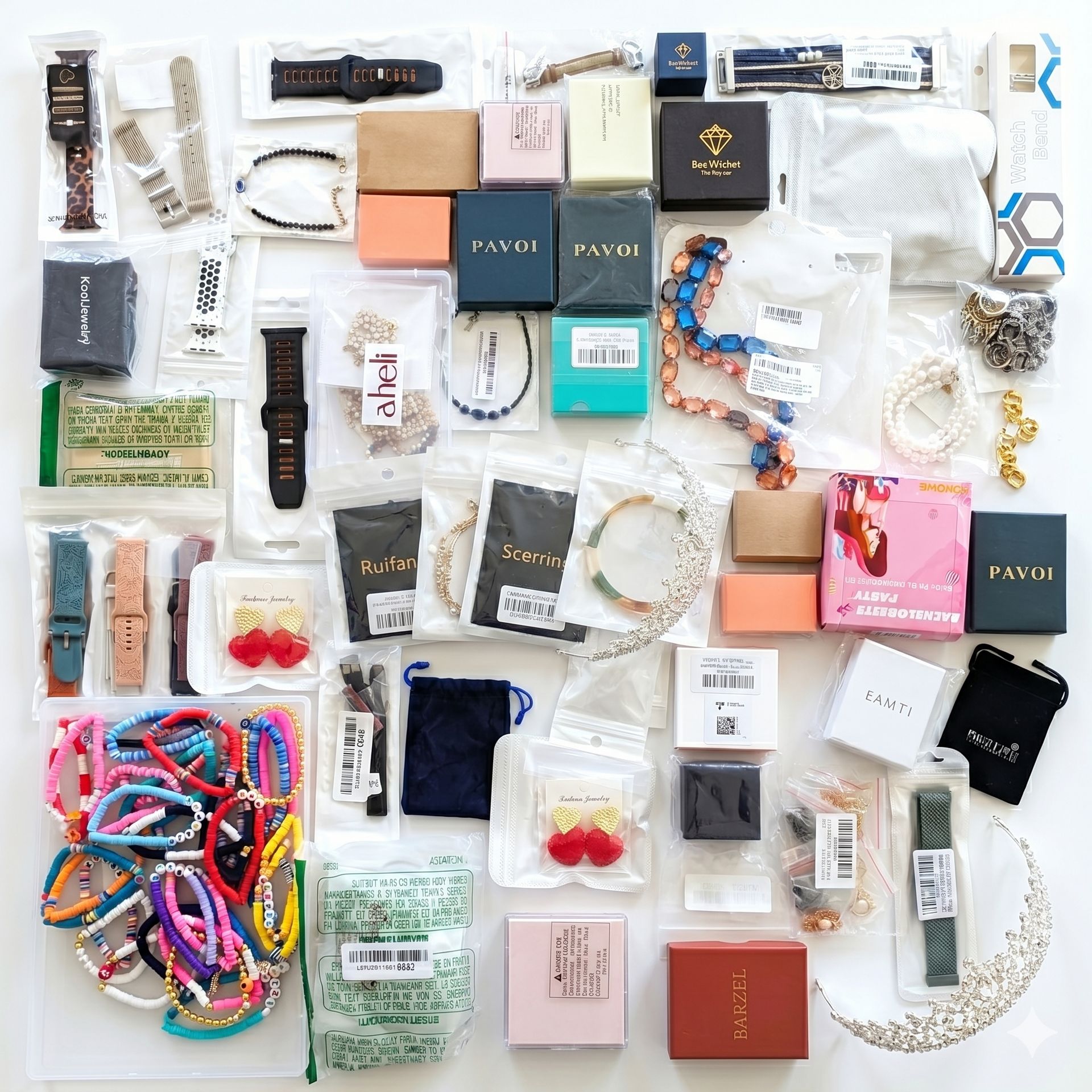 👑Trendy Amazon Jewelry & Accessories - Necklaces, Watch Bands, & Novelty Items (100 units) - Image 1