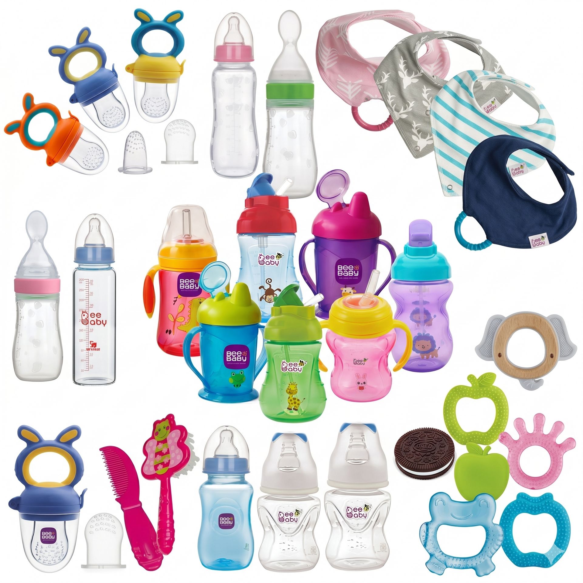 🍼 BEEBABY Baby Care Essentials - Mixed Feeding & Teething Box #6460 (150 units) - Image 1
