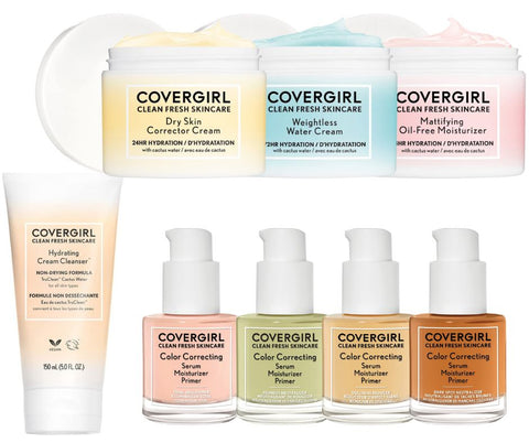 💧 Manifested Clean Fresh Skincare Lot | COVERGIRL Moisturizers, Serums & More #5970 (85 units) - Image 1