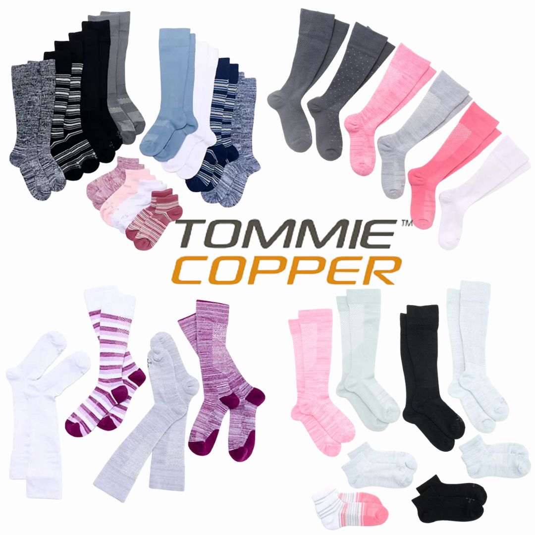 💪 Tommie Copper Compression Sock Lot – Mixed Styles & Sizes | QVC-Favorite! #5575 - Image 1
