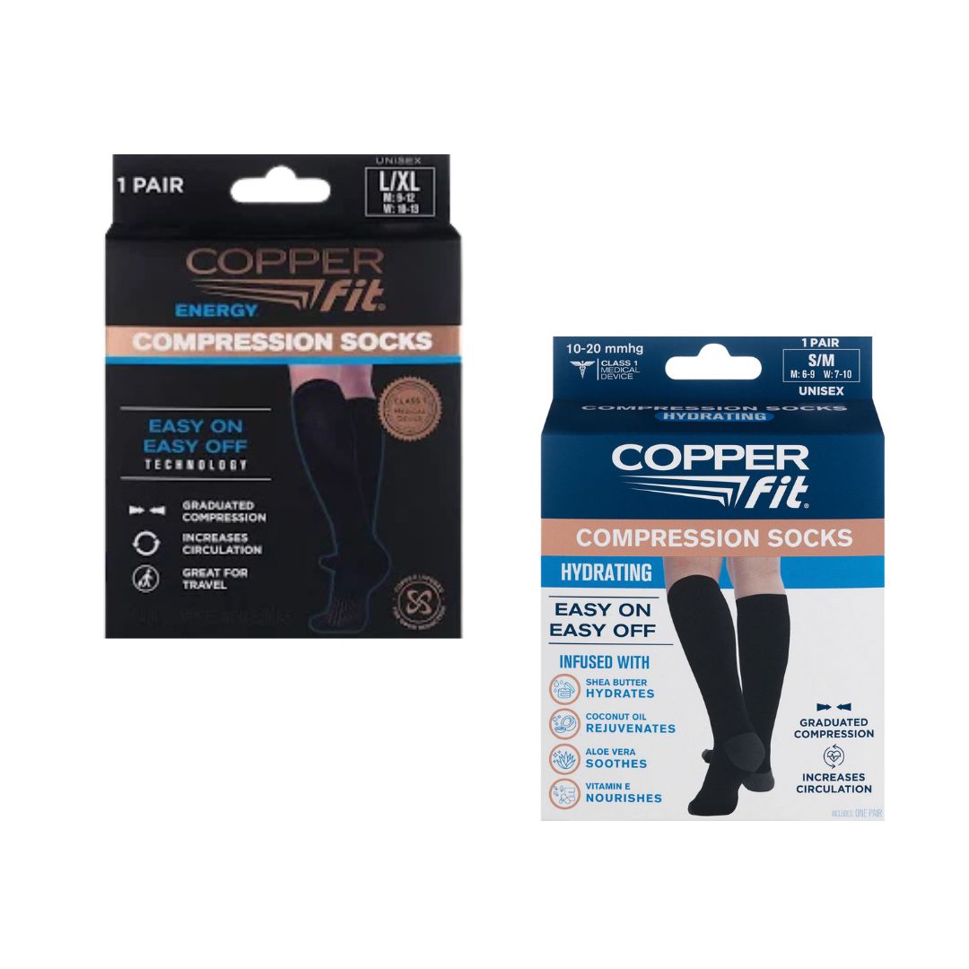 🧦 Copper Fit Crew & Compression Socks – S/M & L/XL – Reseller Bulk Lot #5671 (60 units) - Image 1