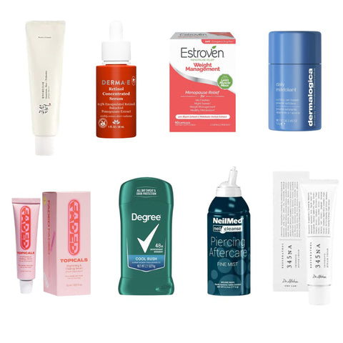 🔍 Manifested Personal Care Lot — Dermalogica, Estroven, Round Lab #5890 (129 units) - Image 1