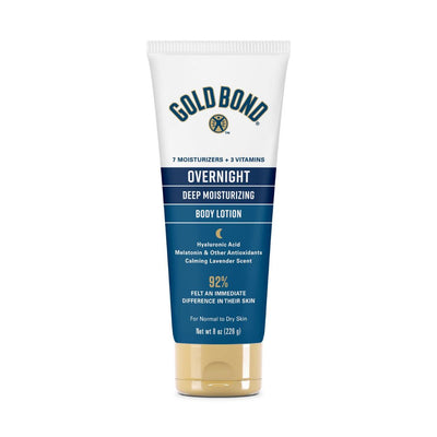 🌜Gold Bond Ultimate Overnight Deep Moisturizing Lotion 8 oz #6345 (68 units)