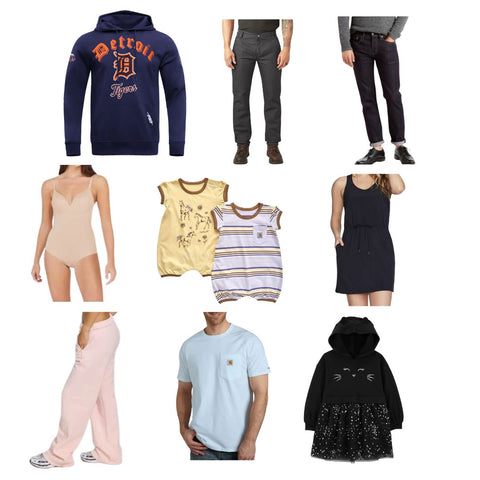 👨‍👩‍👧‍👦Mixed Apparel Lot Manifested Lot #4981 - Dickies, Maidenform, Levi's (70 units) - Image 1