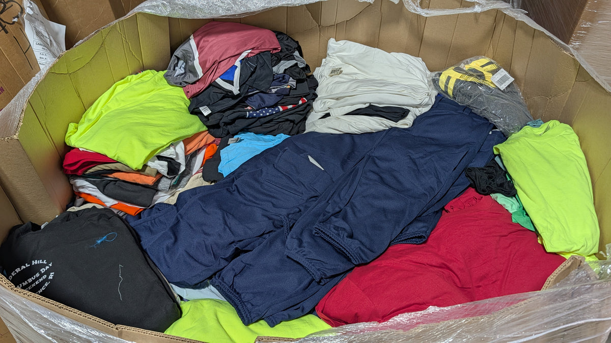 Mixed Blank Apparel & Printwear Liquidation Pallet (1700 Units)