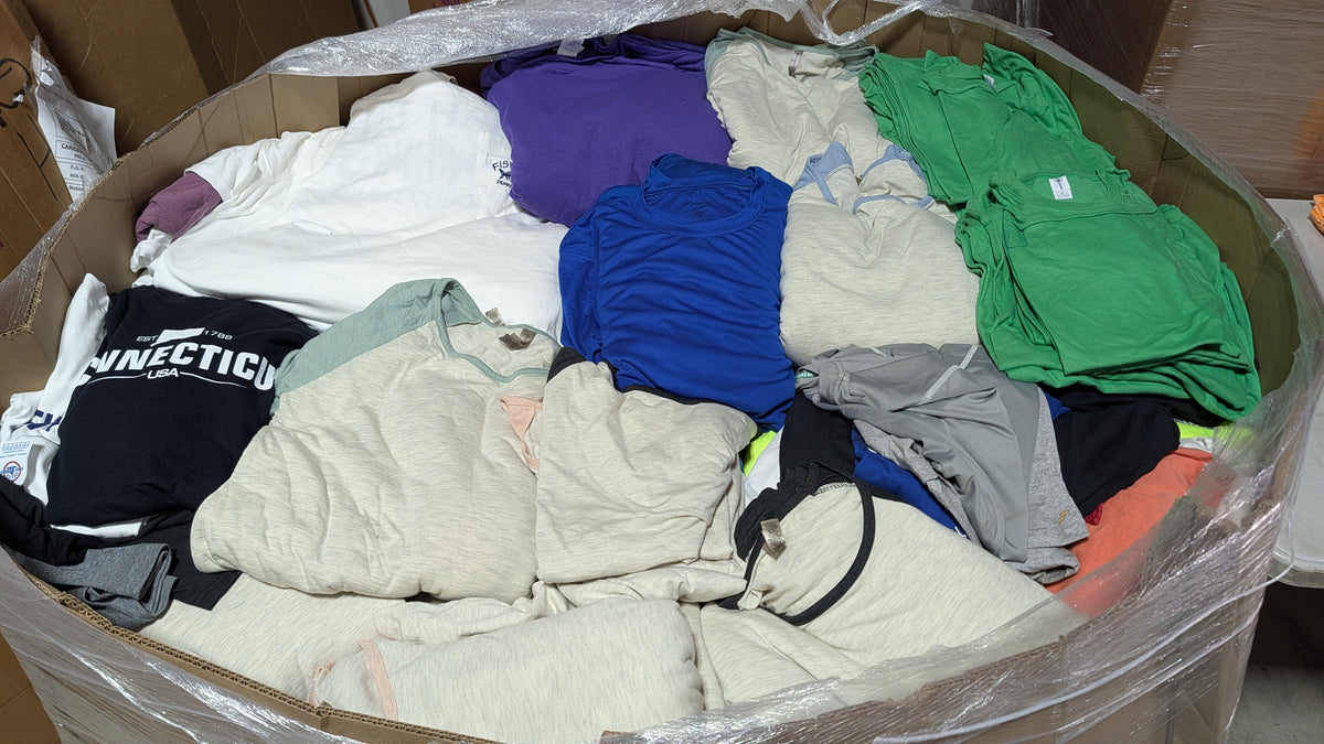 Mixed Blank Apparel & Printwear Liquidation Pallet (1700 Units)