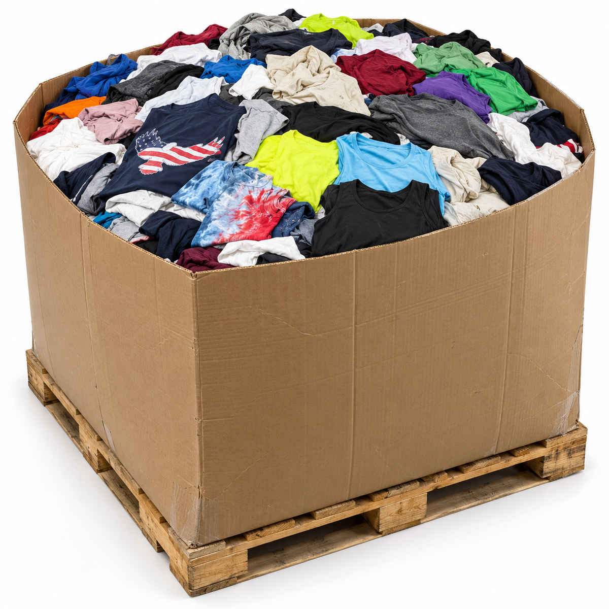 Mixed Blank Apparel & Printwear Liquidation Pallet (1700 Units)