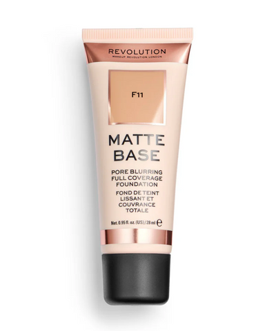 🎨 Revolution Matte Base Foundation – F11, Flawless Finish Awaits! (Case Packed) 72 units