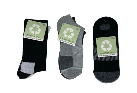 ♻️ High-Margin Opportunity: Eco-Friendly Recycled Fiber Socks for Resellers Lot #4694 (65 units)