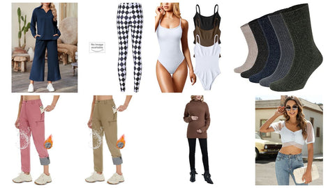 ✨ Trendy Manifested Amazon Fashion Lot – Hoodies, Dresses, Socks & More! #5424 (95 units) - Image 3