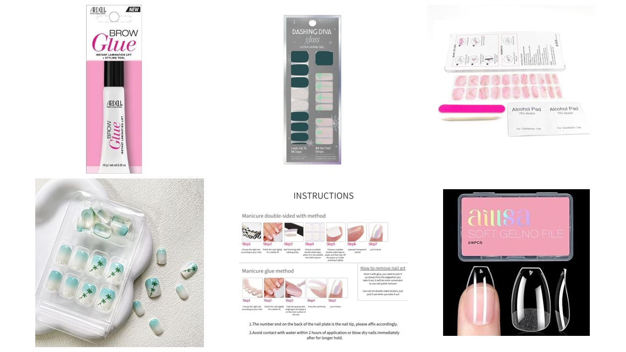 ✨ Manifested Nails Press-Ons, Art Kits, Gel Strips #5609 Dashing Diva, KISS, Ardell (149 units) - Image 1