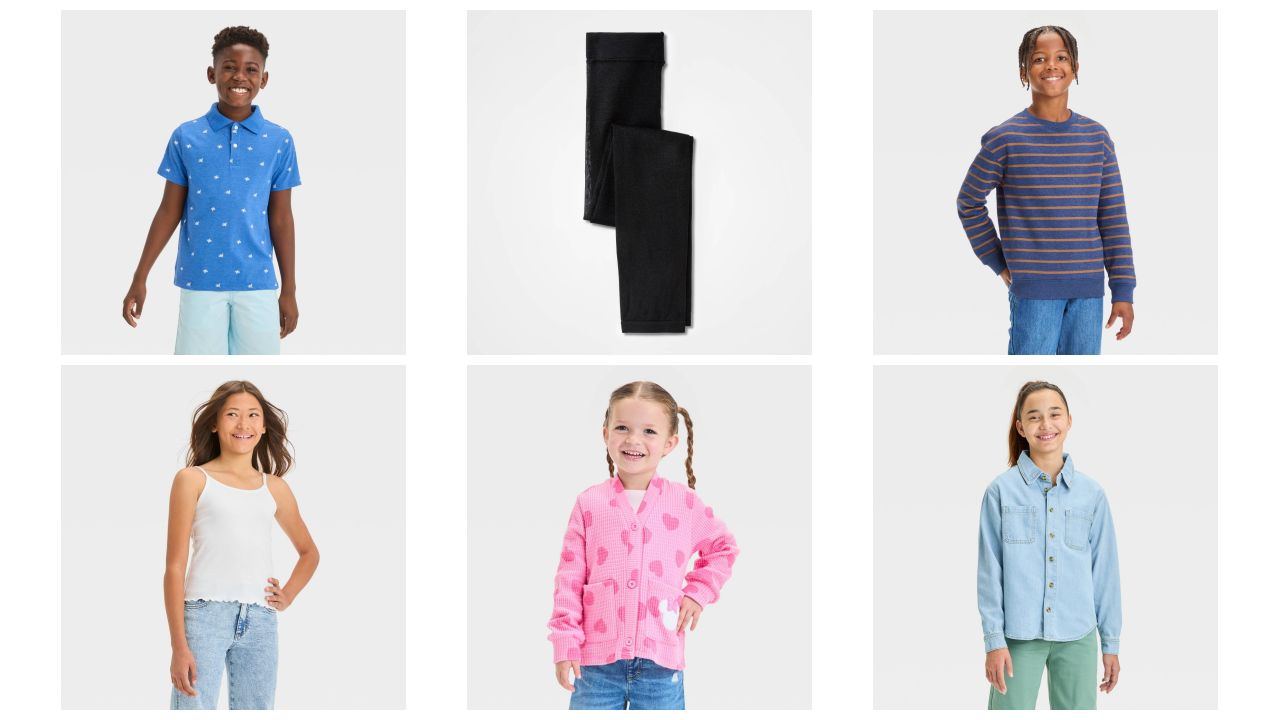 🧦🎽👖Target Kids Clothing Assortment - Assorted Sizes & Styles (120 units)