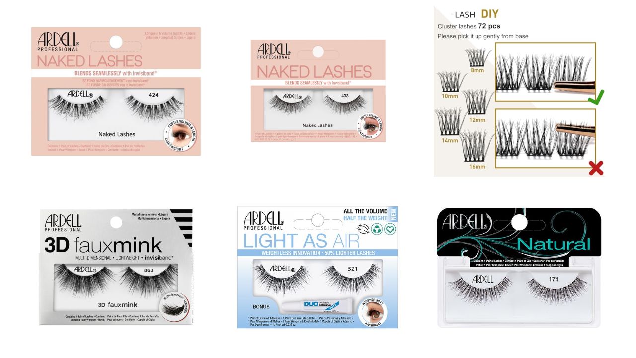 🧵 DIY Lash Extension Kits + Tools + Glue – Manifested #5540 - Ardell, KISS, Mina (250 units) - Image 1