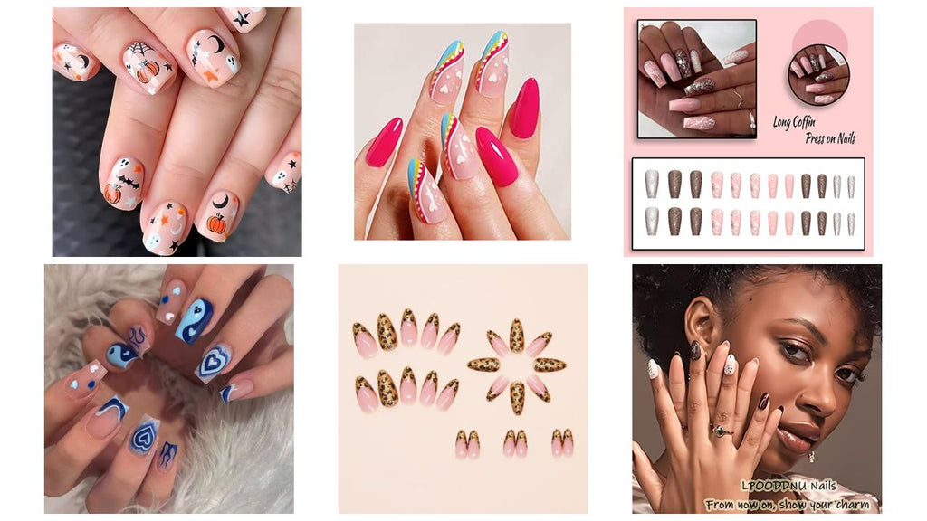 ✨ Manifested Nail Overload – Long Coffins, Chrome French Tips & 3D Charms #5474 (135 units) - Image 2