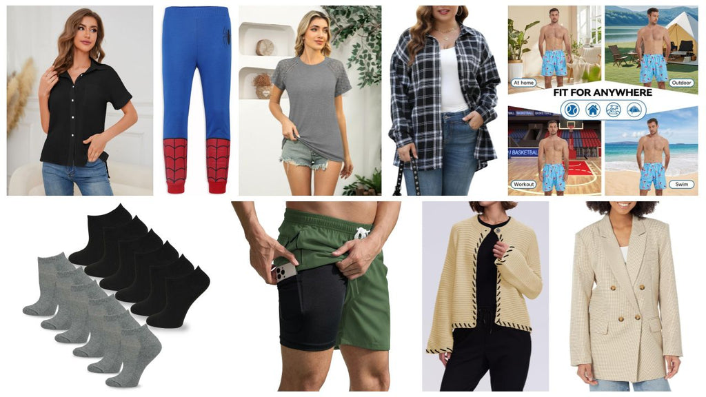 👔 Mixed Amazon Apparel Lot | Leggings, Dresses, Tops, Blazer, Kids’ Sets  #5827 (60 units) - Image 3