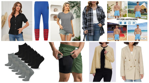 👔 Mixed Amazon Apparel Lot | Leggings, Dresses, Tops, Blazer, Kids’ Sets  #5827 (60 units) - Image 3