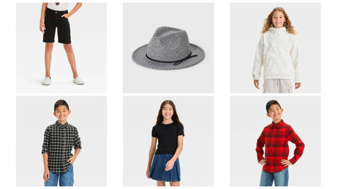 🎯 Target Kids Mixed Lot Manifest | Denim, Jackets, Tees, Dresses, Socks #5868 (145 units) - Image 1