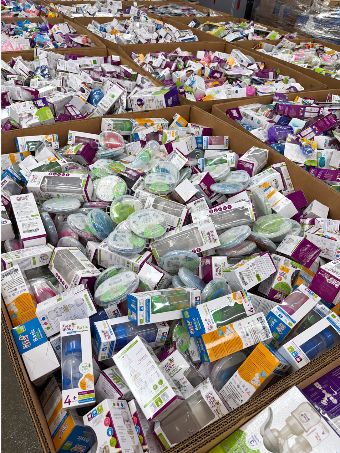 BeeBaby Premium Baby Care Liquidation Pallet – Bottles, Feeding Essentials & More (1000 Units)