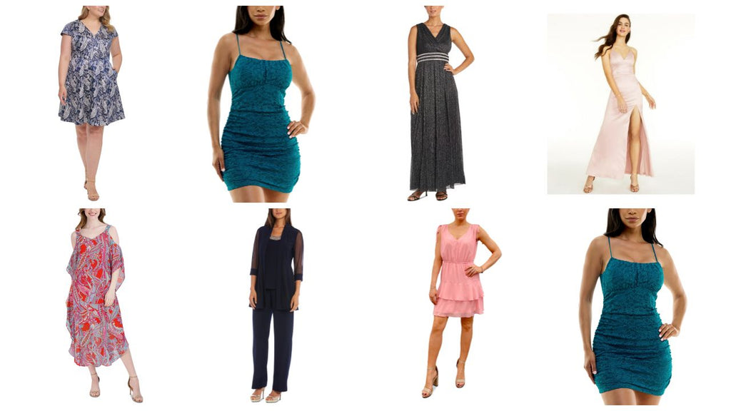 👗From Prom to Parties: Dresses That Dazzle!  #4484 - Vince Camuto, City Studios, R & M Richards, and more (20 units)