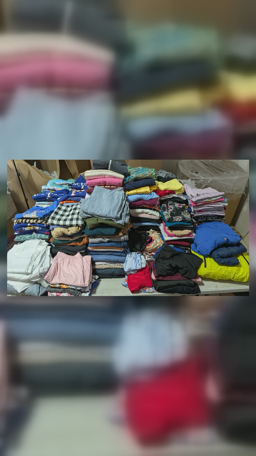 Load video: The Ultimate Reseller Clothing Mix – 500-Unit Pallet